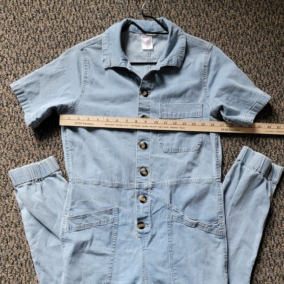 No Boundaries Short Sleeve Jumpsuit Juniors Size 7-9 - Picture 8 of 10